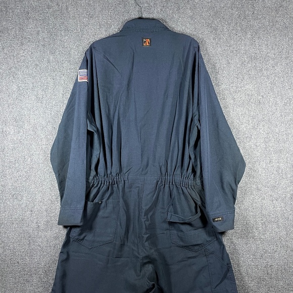 Workrite FR Nomex Coveralls Navy Blue Size 54-R 2XL #1294 - Picture 2 of 10
